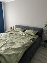 Комплект постільної білизни із бязі Olive Stripe