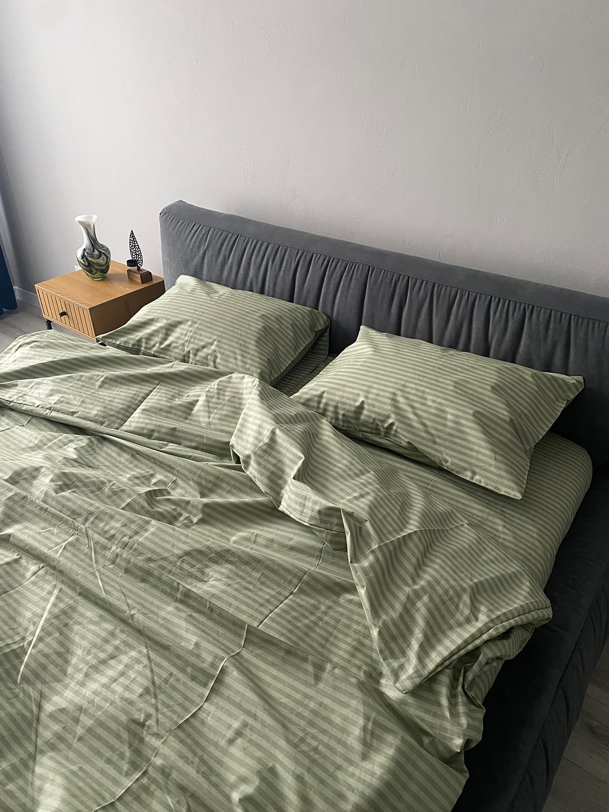 Комплект постільної білизни із бязі Olive Stripe