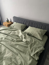 Комплект постільної білизни із бязі Olive Stripe