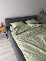 Комплект постільної білизни із бязі Olive Stripe
