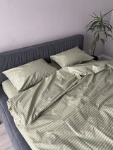 Комплект постільної білизни із бязі Olive Stripe