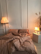 Комплект постільної білизни із ранфорсу Beige