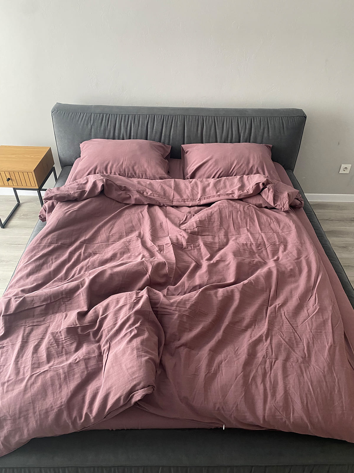 Комплект постільної білизни із вареної бавовни Rose