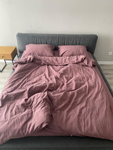 Комплект постільної білизни із вареної бавовни Rose