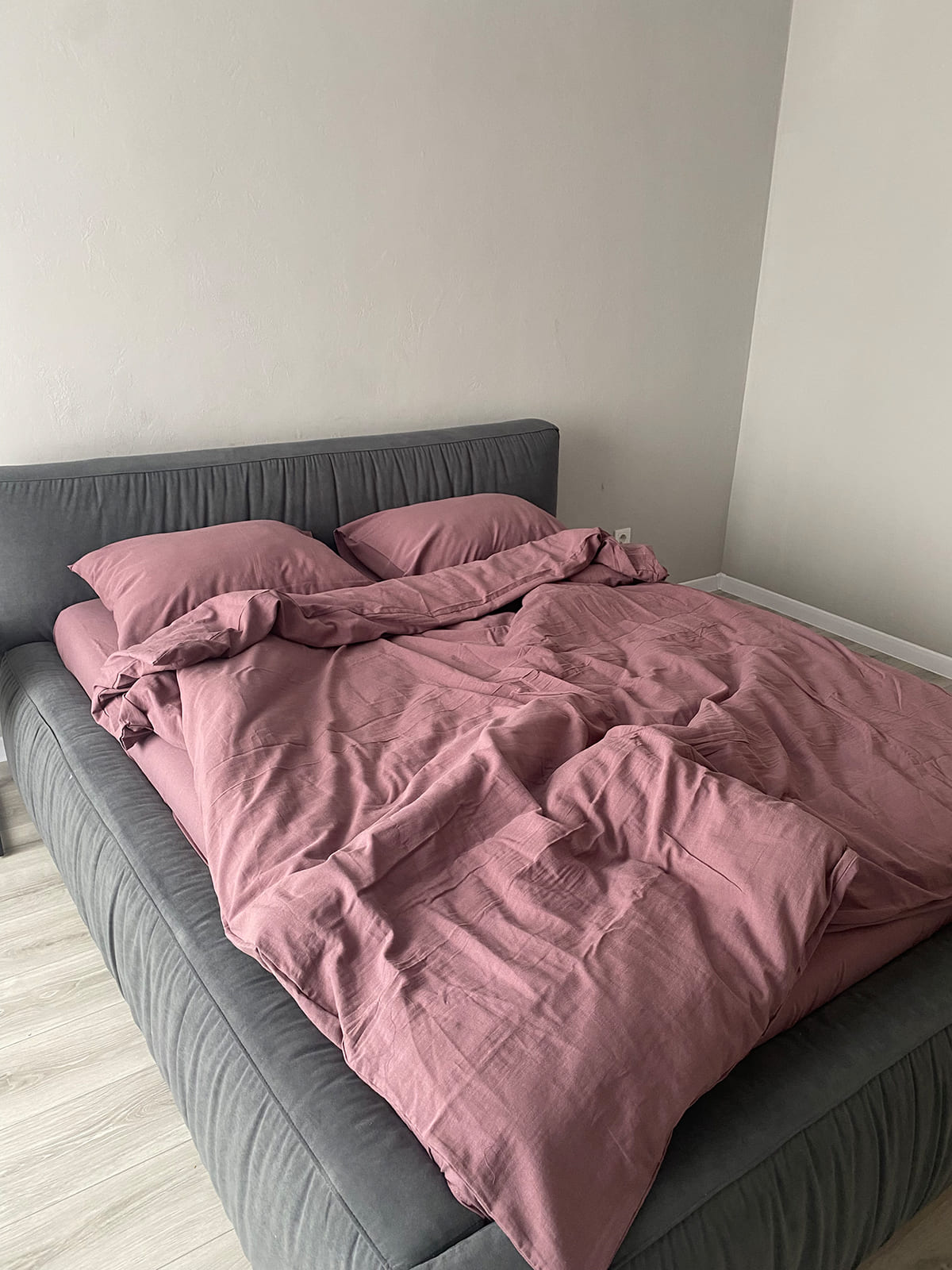 Комплект постільної білизни із вареної бавовни Rose