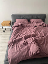 Комплект постільної білизни із вареної бавовни Rose