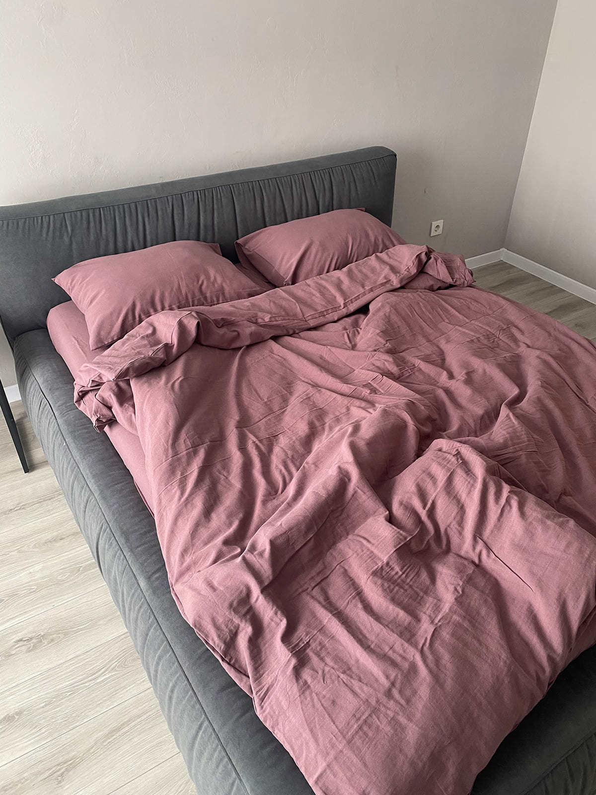 Комплект постільної білизни із вареної бавовни Rose