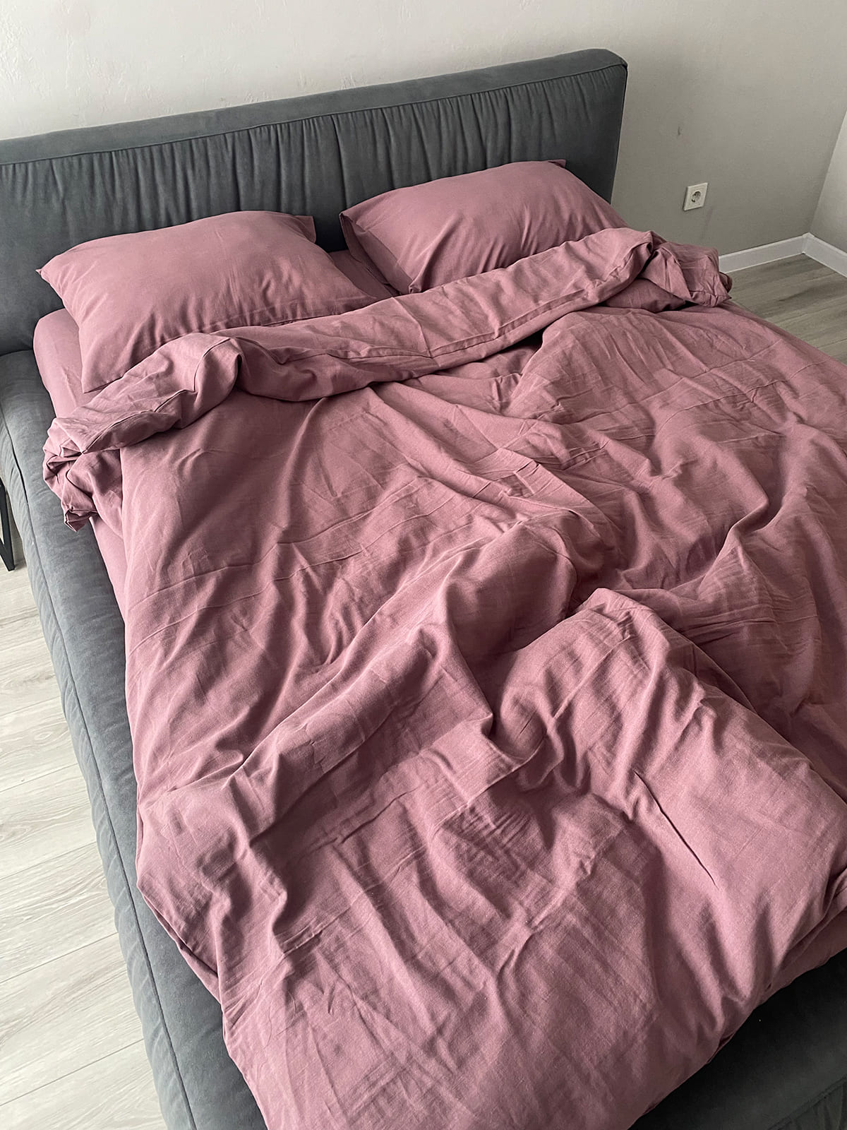 Комплект постільної білизни із вареної бавовни Rose