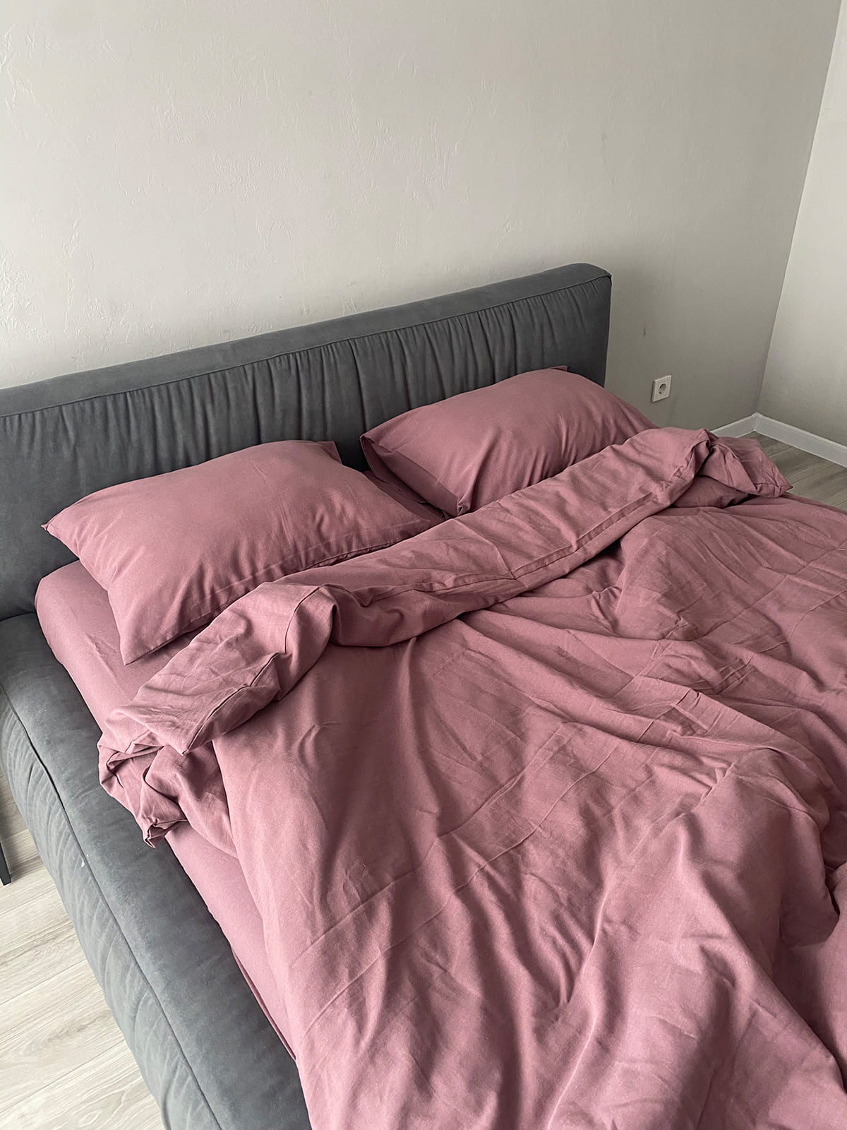 Комплект постільної білизни із вареної бавовни Rose