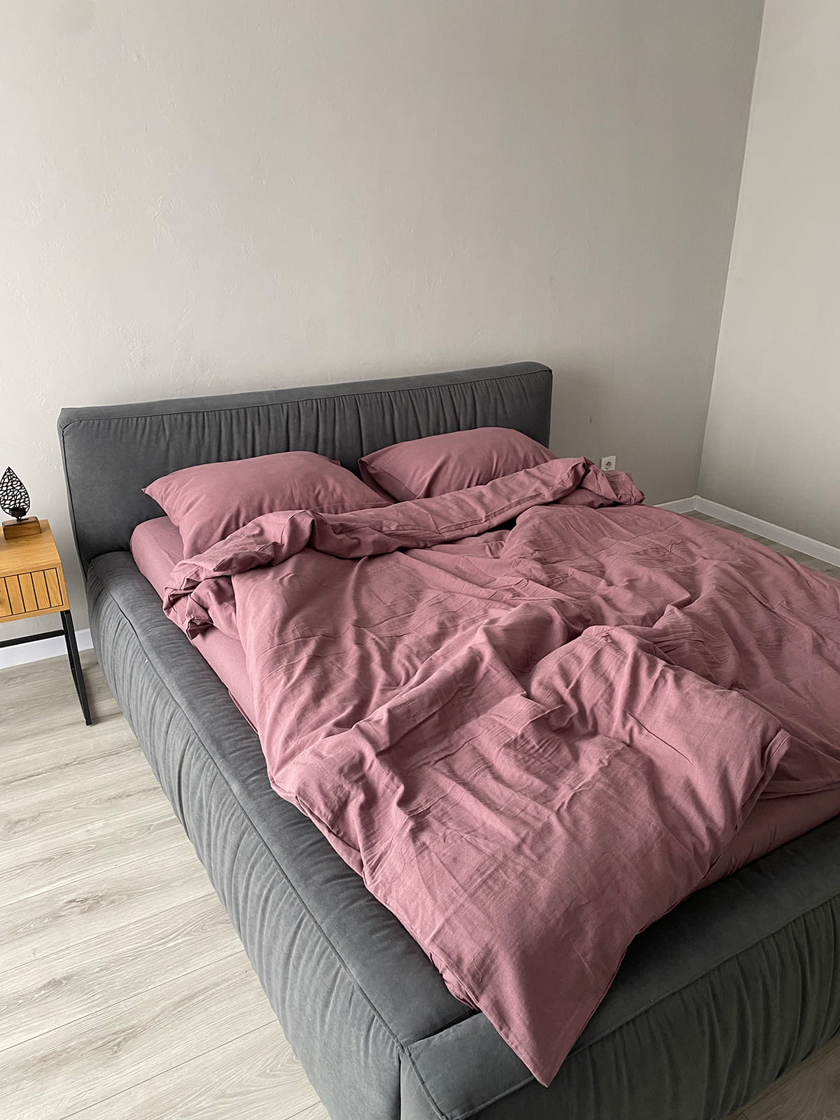 Комплект постільної білизни із вареної бавовни Rose