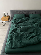 Комплект постільної білизни із вареної бавовни Emerald