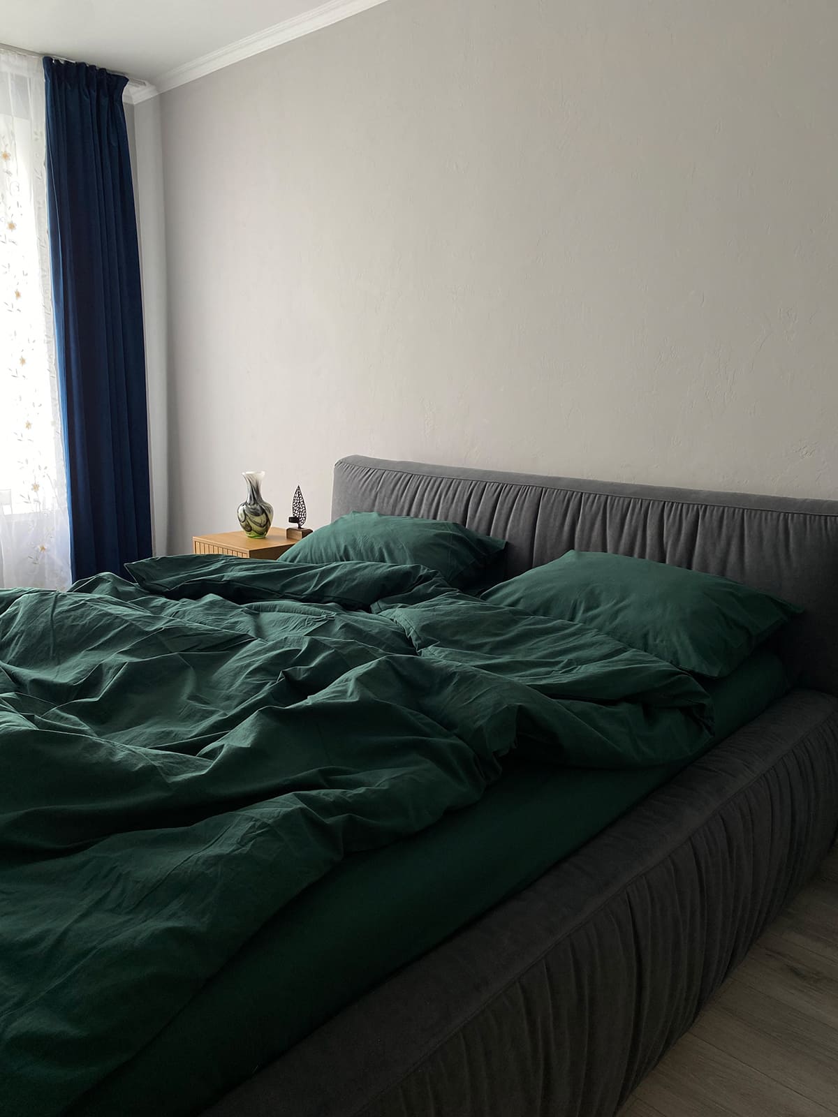 Комплект постільної білизни із вареної бавовни Emerald