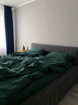 Комплект постільної білизни із вареної бавовни Emerald