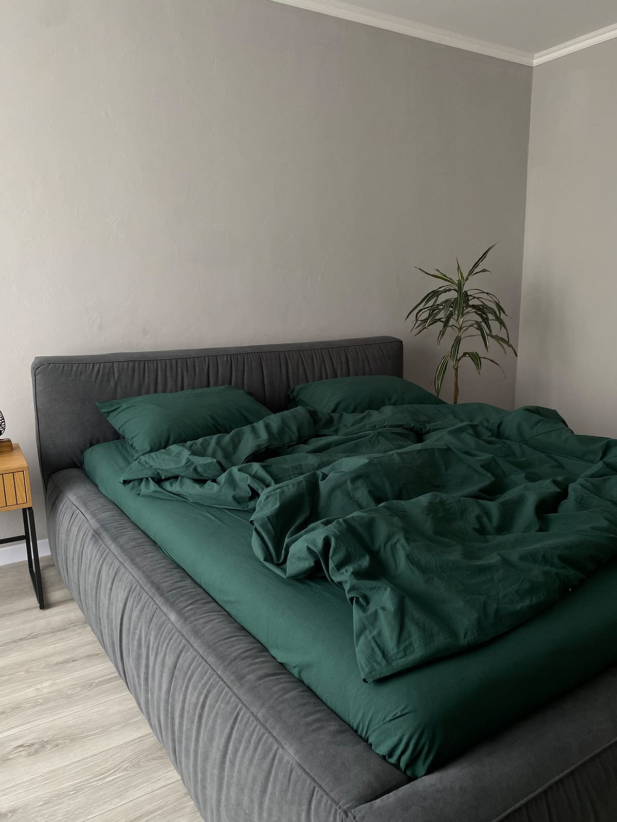 Комплект постільної білизни із вареної бавовни Emerald