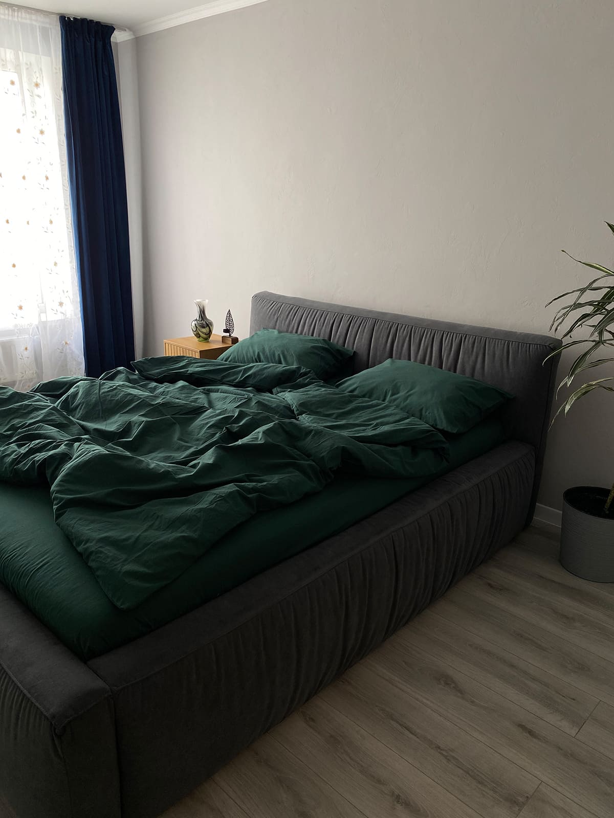 Комплект постільної білизни із вареної бавовни Emerald