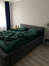 Комплект постільної білизни із вареної бавовни Emerald