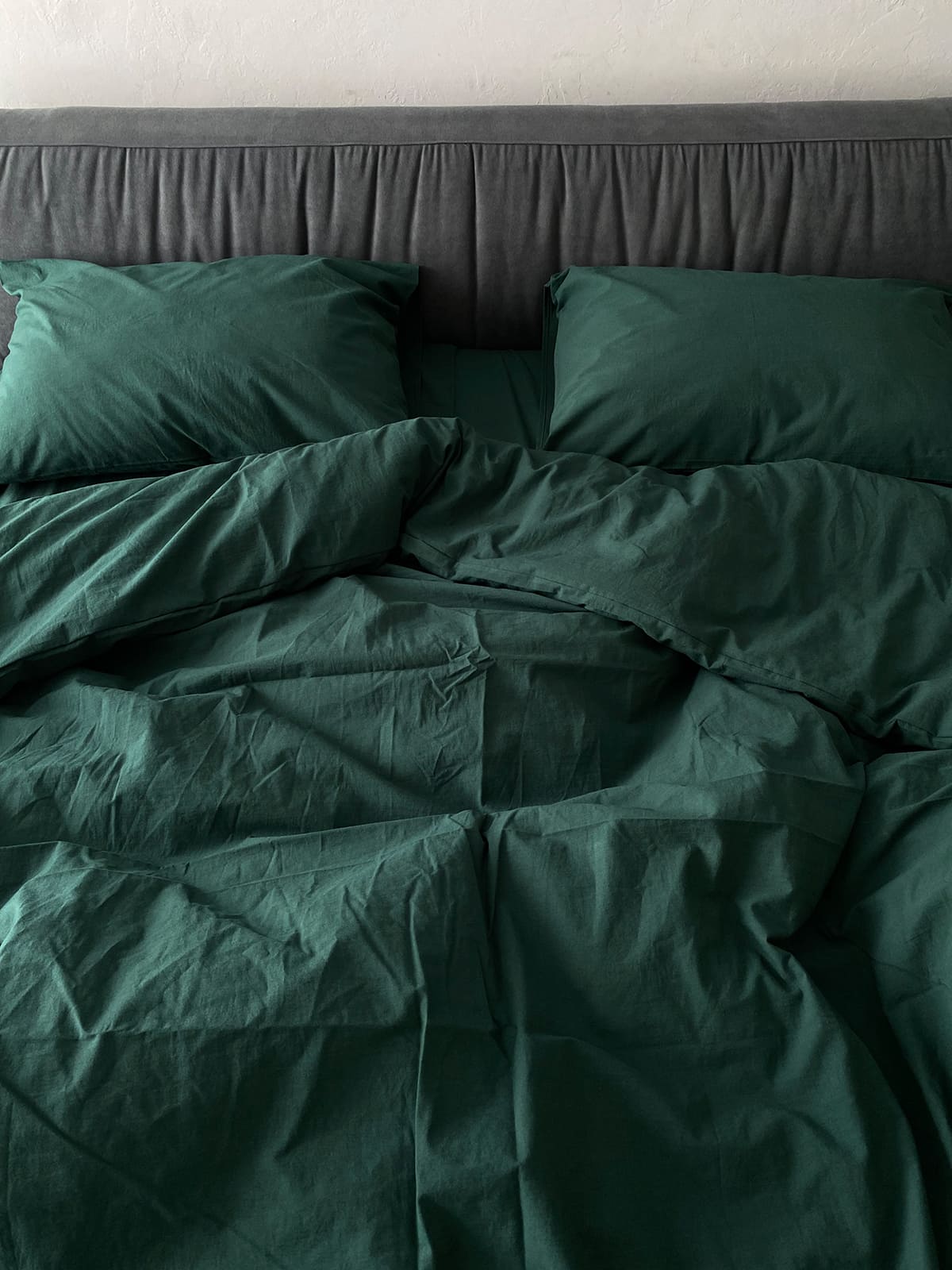 Комплект постільної білизни із вареної бавовни Emerald