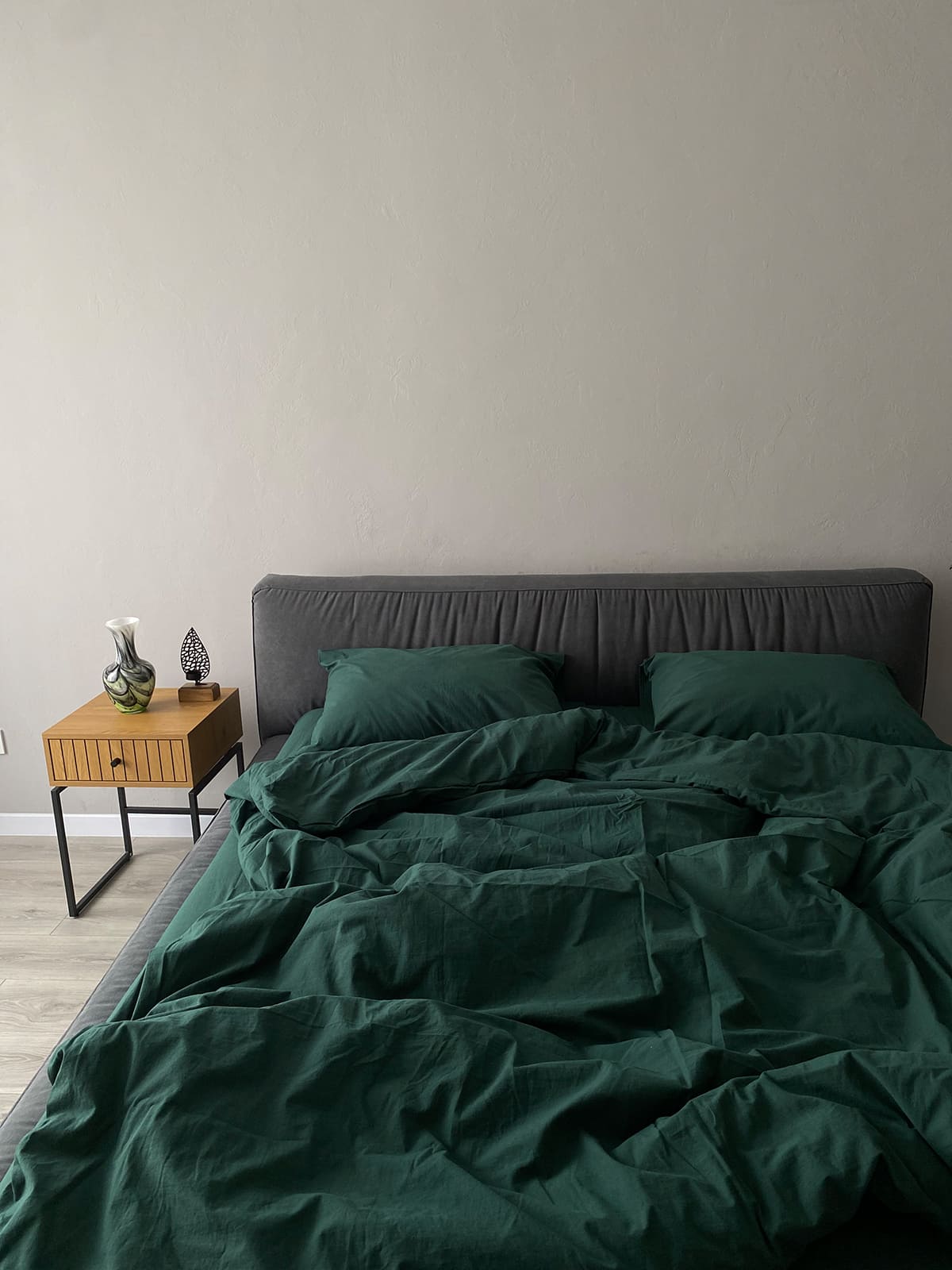 Комплект постільної білизни із вареної бавовни Emerald