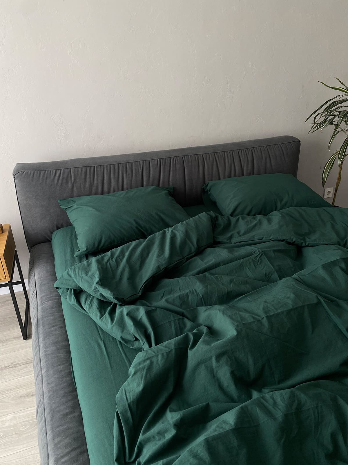 Комплект постільної білизни із вареної бавовни Emerald