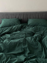 Комплект постільної білизни із вареної бавовни Emerald