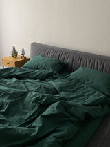 Комплект постільної білизни із вареної бавовни Emerald