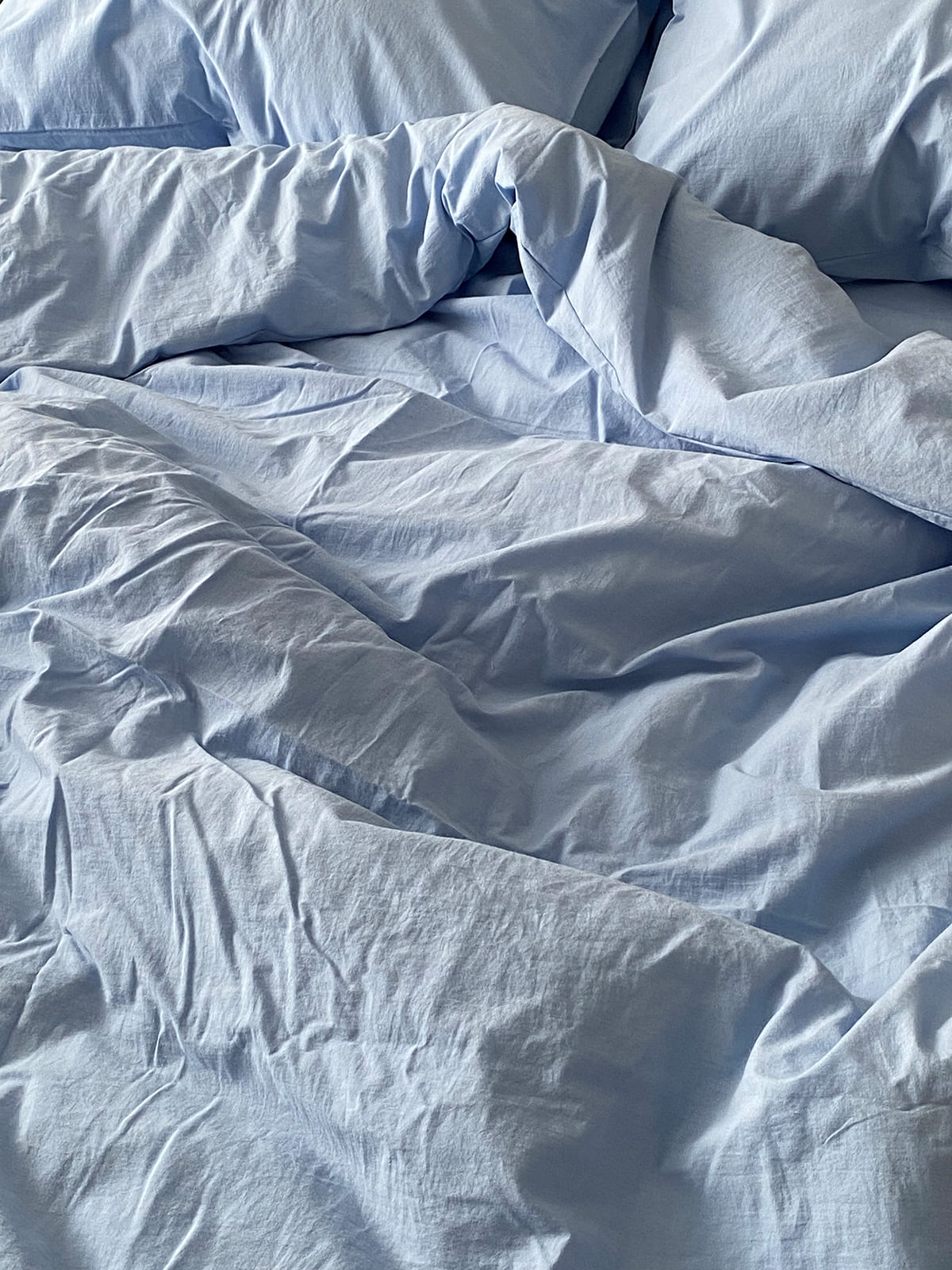 Комплект постільної білизни із вареної бавовни Blue