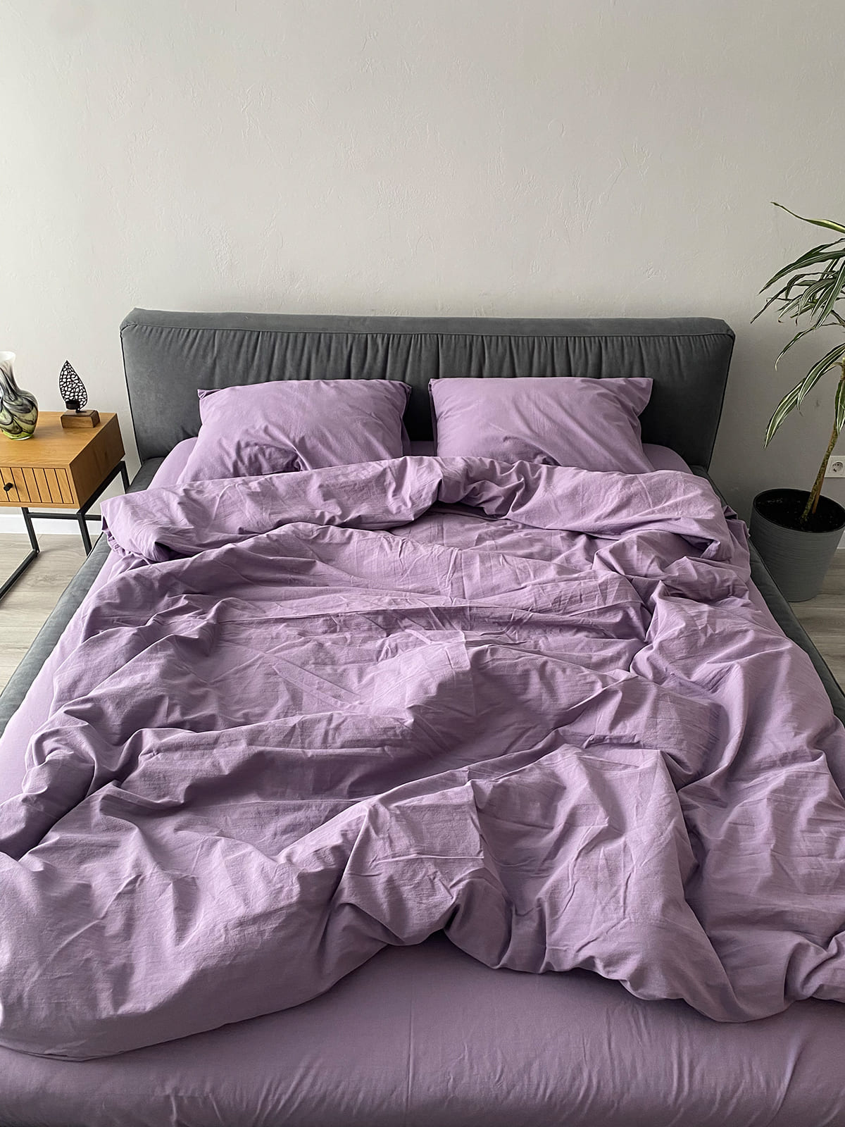 Комплект постільної білизни із вареної бавовни Lavender