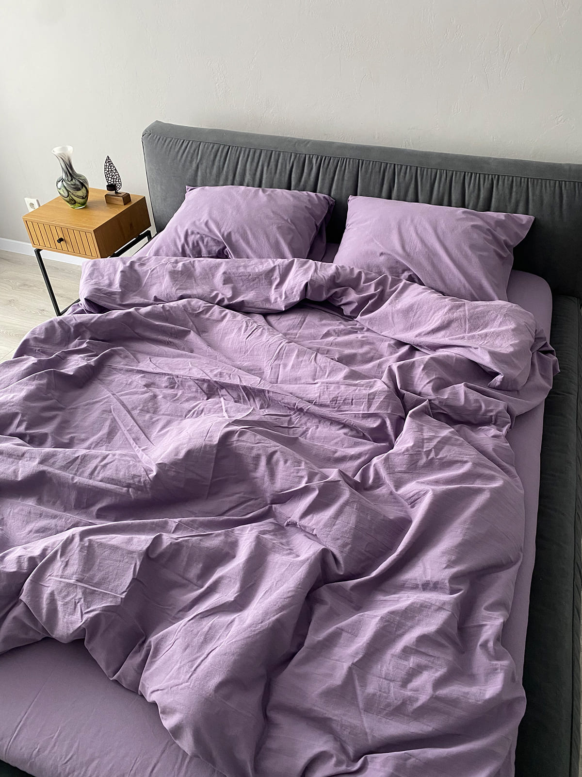 Комплект постільної білизни із вареної бавовни Lavender