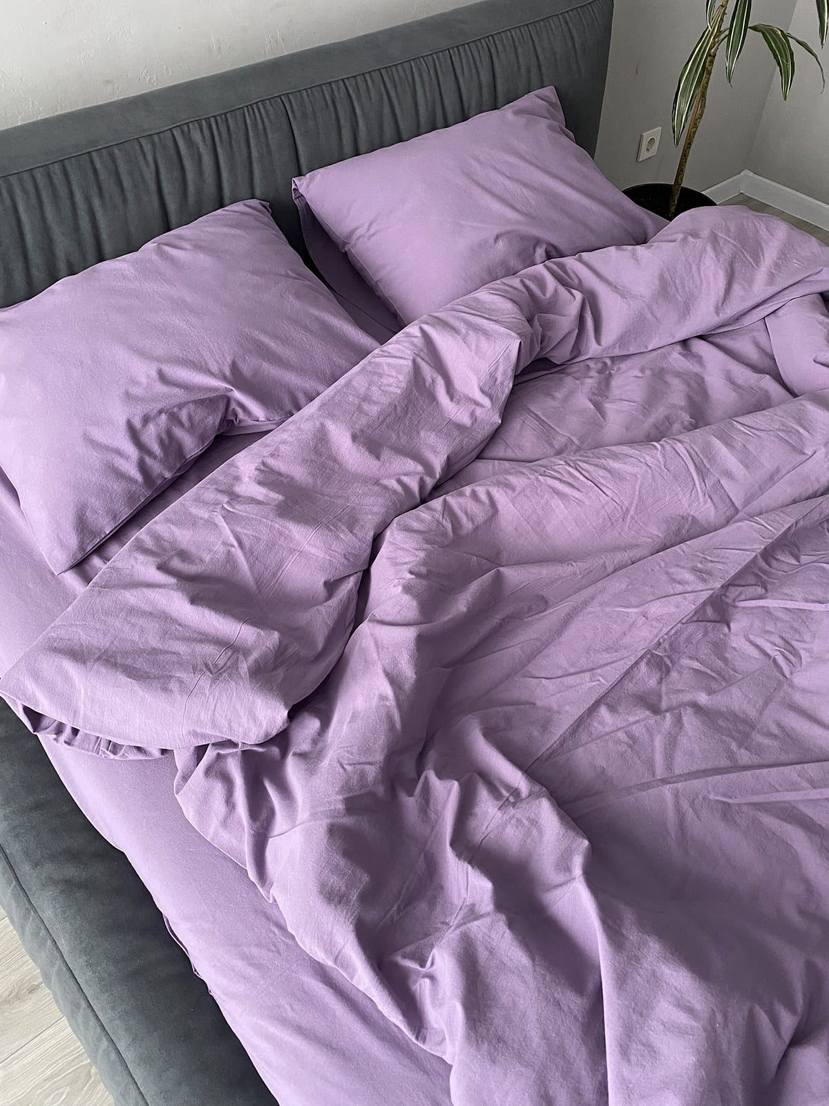 Комплект постільної білизни із вареної бавовни Lavender