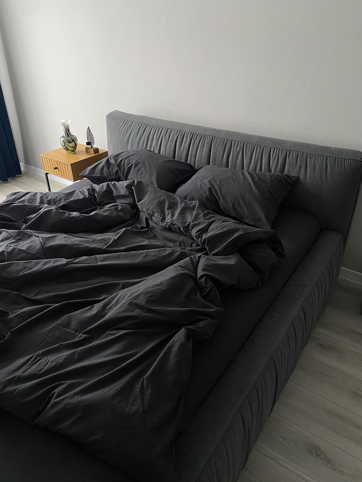 Комплект постільної білизни із вареної бавовни Graphite