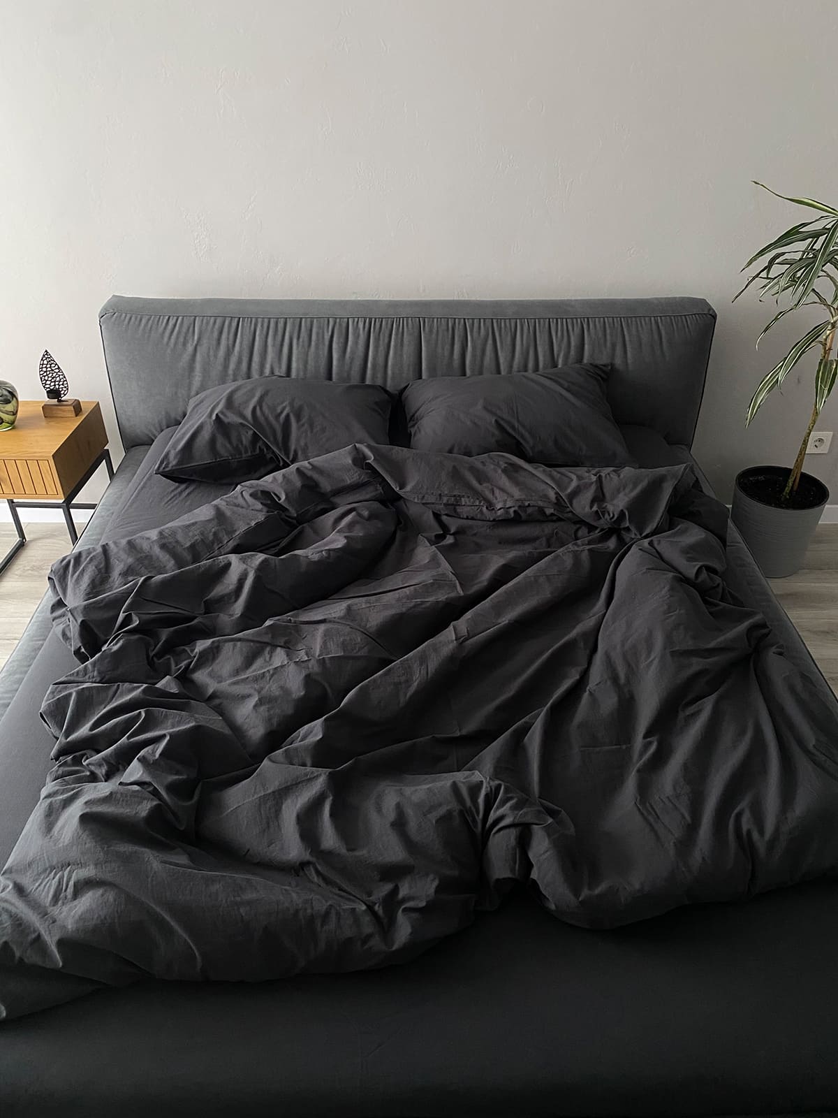 Комплект постільної білизни із вареної бавовни Graphite