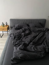 Комплект постільної білизни із вареної бавовни Graphite