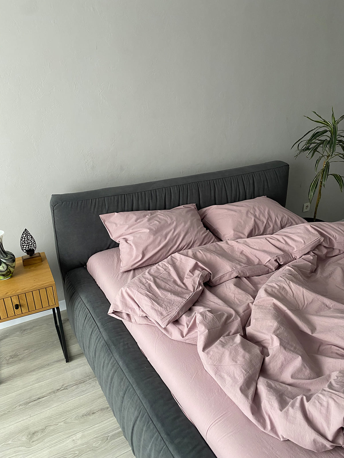 Комплект постільної білизни із вареної бавовни Lilac