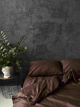 Комплект постільної білизни зі страйп сатину Chocolate