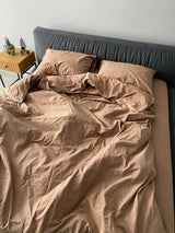 Комплект постільної білизни із вареної бавовни Beige