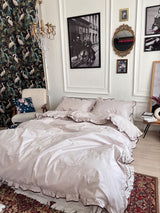 Комплект постільної білизни із бязі Mocco з рюшами