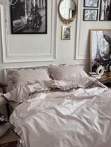 Комплект постільної білизни із бязі Mocco з рюшами