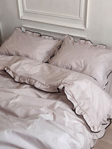 Комплект постільної білизни із бязі Mocco з рюшами