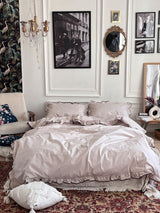 Комплект постільної білизни із бязі Mocco з рюшами