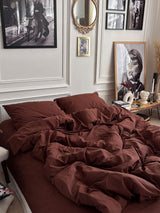 Комплект постільної білизни із вареної бавовни Chocolate
