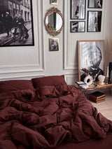 Комплект постільної білизни із вареної бавовни Chocolate