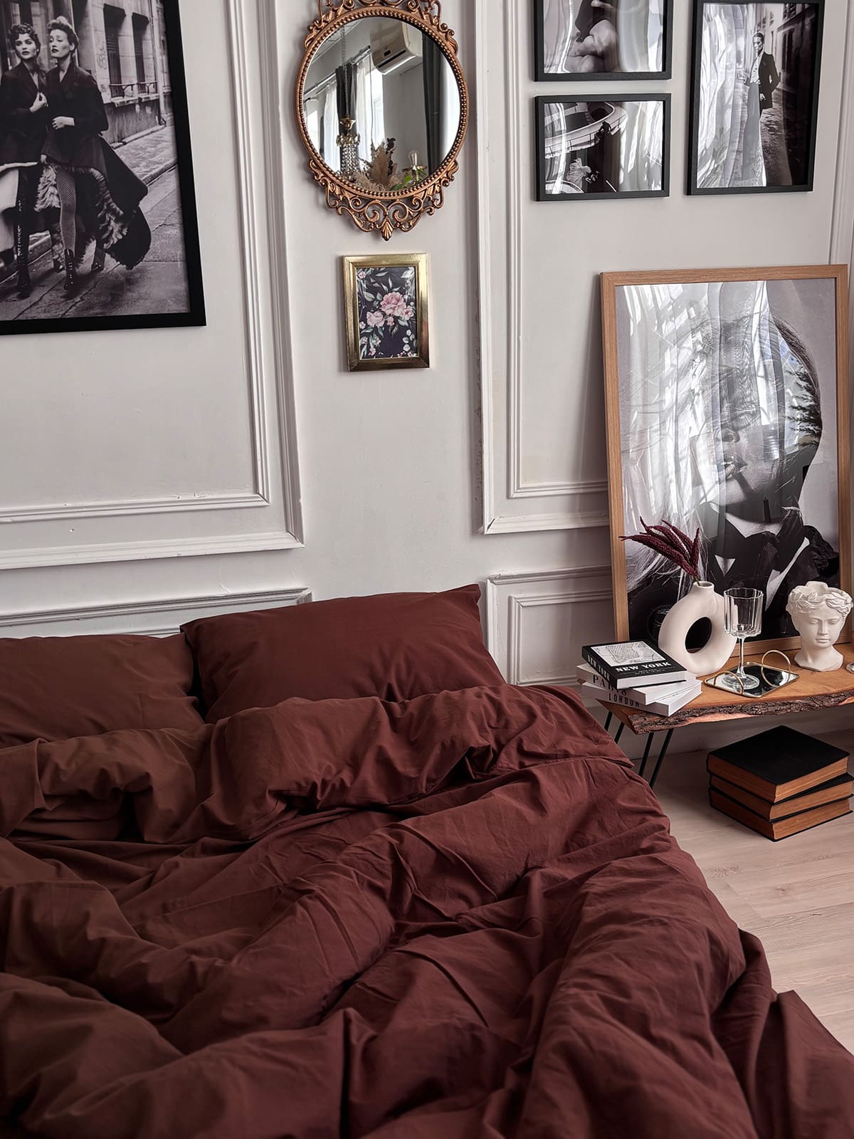 Комплект постільної білизни із вареної бавовни Chocolate