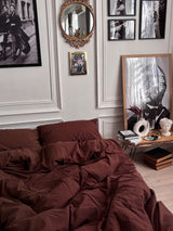 Комплект постільної білизни із вареної бавовни Chocolate