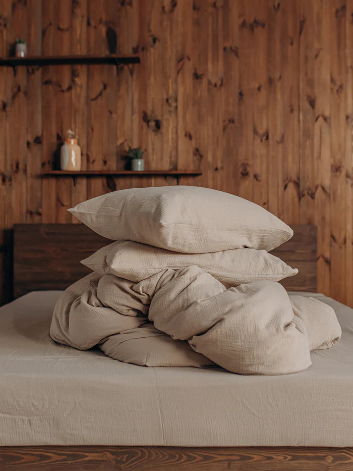 Комплект постільної білизни з мусліну Greige