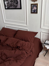 Комплект постільної білизни із вареної бавовни Chocolate