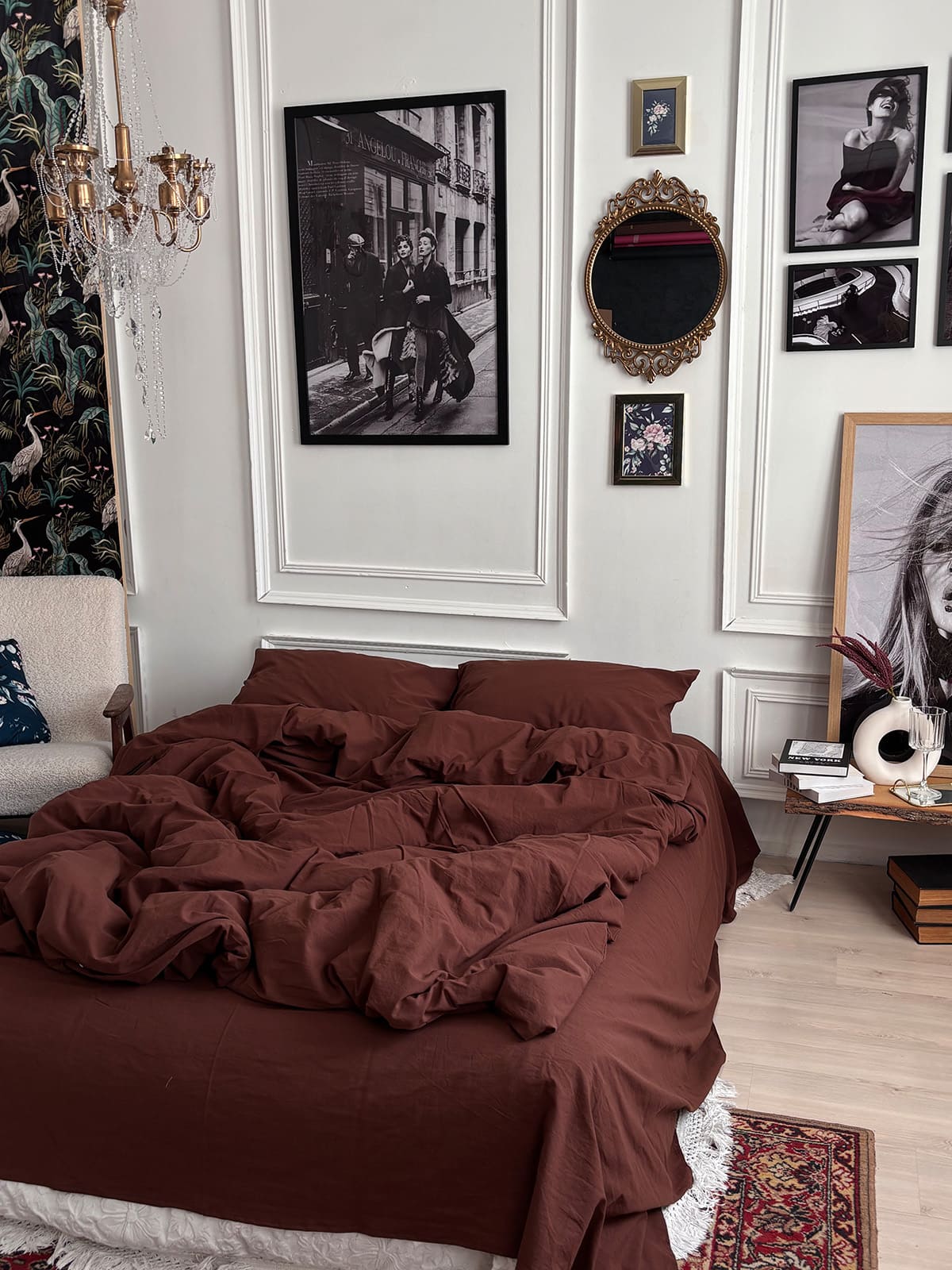 Комплект постільної білизни із вареної бавовни Chocolate