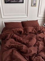 Комплект постільної білизни із вареної бавовни Chocolate
