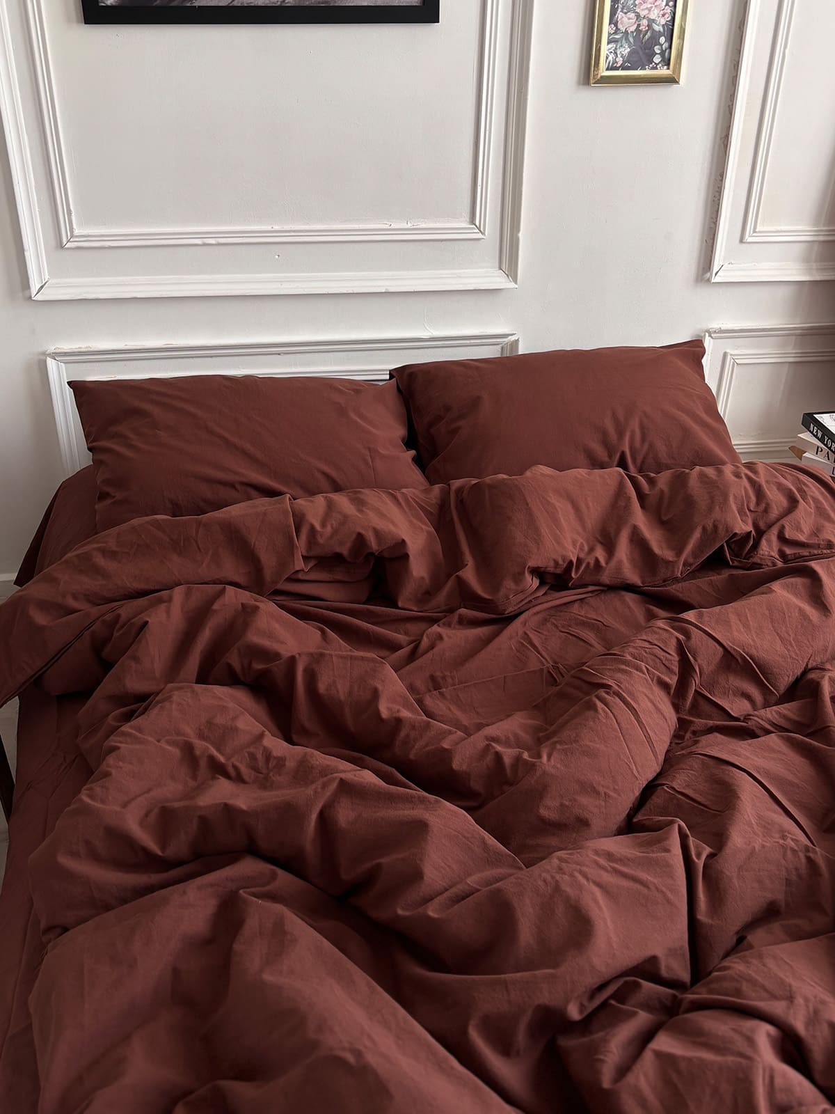 Комплект постільної білизни із вареної бавовни Chocolate