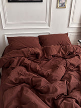 Комплект постільної білизни із вареної бавовни Chocolate