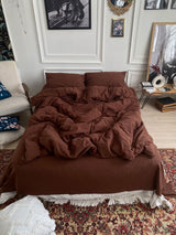 Комплект постільної білизни із вареної бавовни Chocolate